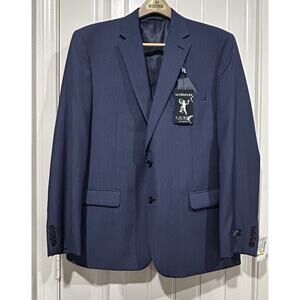 Lauren Ralph Lauren Mens UltraFlex Lattimore Classic Fit Suit Jacket Navy 44R
